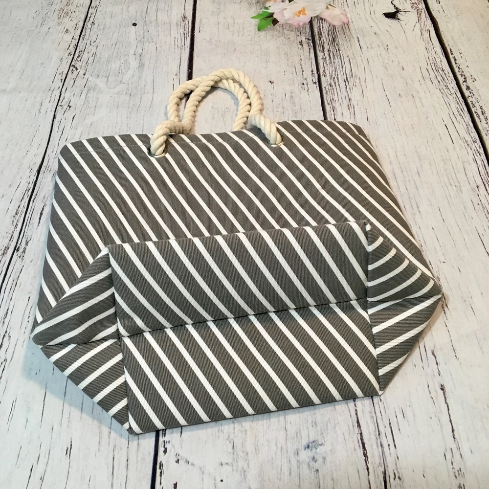 Tote Bag Canvas Shoulder with Cotton Rope Handle - Picture 5 of 5